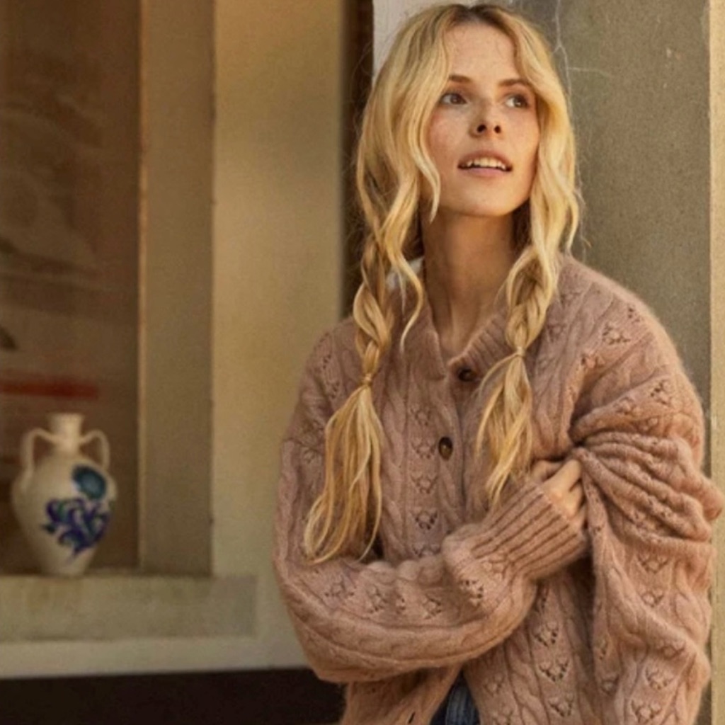 Doen Adler Knit Cardigan Sweater